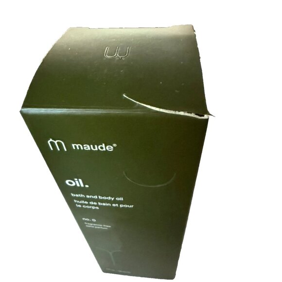 Maude Oil No.0 Organic Soothing Body Oil Hydrating Massage Moisturizer 4 oz New - Picture 3 of 3